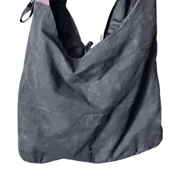 Boho crossbody bag slouchy patchwork distressed cotton bag. - Picture 4 of 4